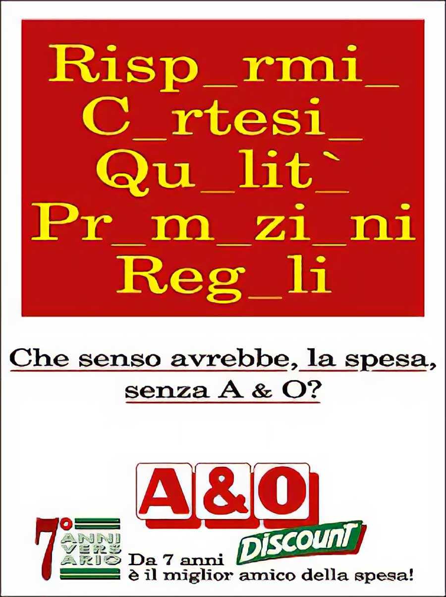 1992 aeo,senzalettere